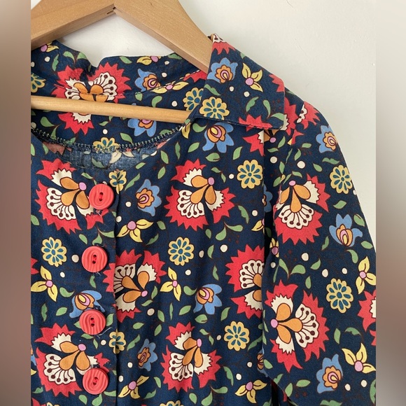 60s era handmade dress 5-6T - Picture 3 of 6